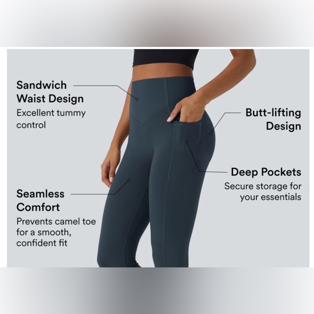 HALARA UltraSculpt & Tummy Control Black Leggings